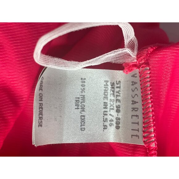 Vassarette Vintage Red Pjs Pajamas Nylon Summertime Comfy Cool xxxl Top xxl Bott - Picture 2 of 8